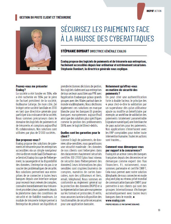 Article magazine MEDEF